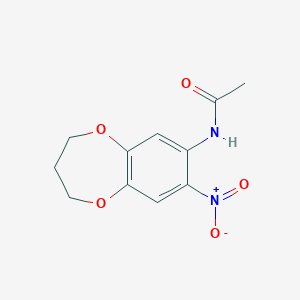 7-Acetamido-8-nitro-3,4-dihydro-2H-1,5-benzodioxepine