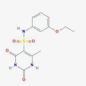 molecular formula C13H15N3O5S B11305553 N-(3-ethoxyphenyl)-2-hydroxy-4-methyl-6-oxo-1,6-dihydropyrimidine-5-sulfonamide 
