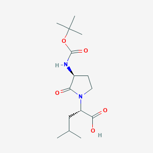 molecular formula C15H26N2O5 B113058 Boc-freidinger'S lactam CAS No. 82611-48-1
