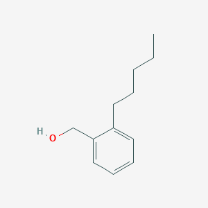 molecular formula C12H18O B011307 (2-Pentylphenyl)methanol CAS No. 110683-66-4