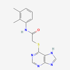 molecular formula C15H15N5OS B11307521 N-(2,3-dimethylphenyl)-2-(7H-purin-6-ylsulfanyl)acetamide 