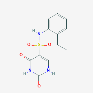 molecular formula C12H13N3O4S B11307768 N-(2-ethylphenyl)-2-hydroxy-6-oxo-1,6-dihydropyrimidine-5-sulfonamide 