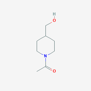 molecular formula C8H15NO2 B113079 1-[4-(Hydroxymethyl)piperidin-1-yl]ethan-1-one CAS No. 846057-27-0