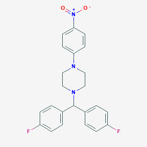 1-[Bis(4-fluorophenyl)methyl]-4-(4-nitrophenyl)piperazine