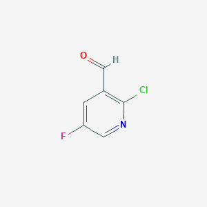 molecular formula C6H3ClFNO B113096 2-Chloro-5-Fluoropyridine-3-carbaldehyde CAS No. 851484-95-2