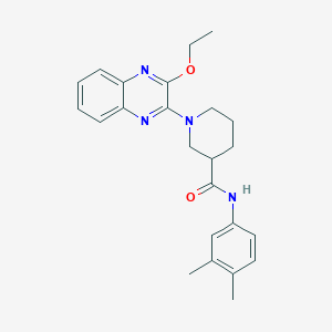 molecular formula C24H28N4O2 B11310720 N-(3,4-dimethylphenyl)-1-(3-ethoxyquinoxalin-2-yl)piperidine-3-carboxamide 