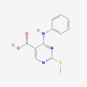 4-Anilino-2-(methylthio)pyrimidine-5-carboxylic acid