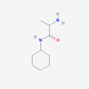 molecular formula C9H18N2O B113119 2-Amino-N-cyclohexyl-DL-propanamide CAS No. 86211-51-0