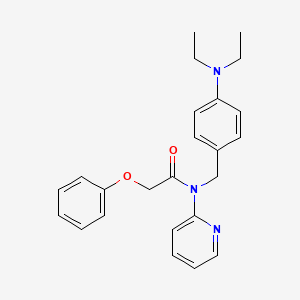 molecular formula C24H27N3O2 B11312171 N-[4-(diethylamino)benzyl]-2-phenoxy-N-(pyridin-2-yl)acetamide 