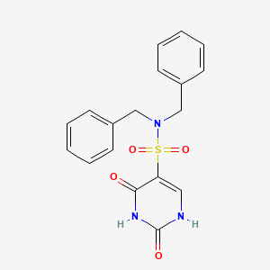 molecular formula C18H17N3O4S B11312309 N,N-dibenzyl-2-hydroxy-6-oxo-1,6-dihydropyrimidine-5-sulfonamide 