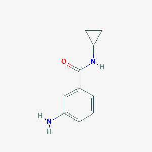 molecular formula C10H12N2O B113132 3-amino-N-cyclopropylbenzamide CAS No. 871673-24-4