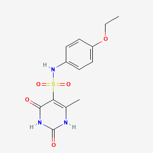 molecular formula C13H15N3O5S B11313578 N-(4-ethoxyphenyl)-2-hydroxy-4-methyl-6-oxo-1,6-dihydropyrimidine-5-sulfonamide 
