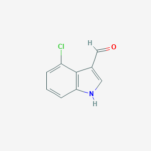 molecular formula C9H6ClNO B113138 4-CHLOROINDOLE-3-CARBALDEHYDE CAS No. 876-72-2