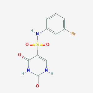 molecular formula C10H8BrN3O4S B11314322 N-(3-bromophenyl)-2-hydroxy-6-oxo-1,6-dihydropyrimidine-5-sulfonamide 