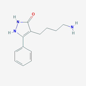 molecular formula C13H17N3O B113145 4-(4-aminobutyl)-5-phenyl-1,2-dihydro-3H-pyrazol-3-one CAS No. 878208-91-4