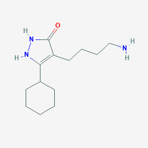4-(4-aminobutyl)-5-cyclohexyl-1,2-dihydro-3H-pyrazol-3-one
