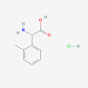 molecular formula C9H12ClNO2 B113148 Amino(2-methylphenyl)acetic acid hydrochloride CAS No. 879500-49-9