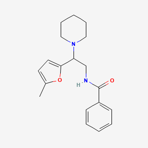 molecular formula C19H24N2O2 B11314902 N-[2-(5-methylfuran-2-yl)-2-(piperidin-1-yl)ethyl]benzamide 