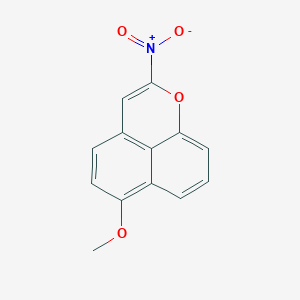 molecular formula C13H9NO4 B011315 6-Methoxy-2-nitronaphtho(1,8-bc)pyran CAS No. 105052-39-9