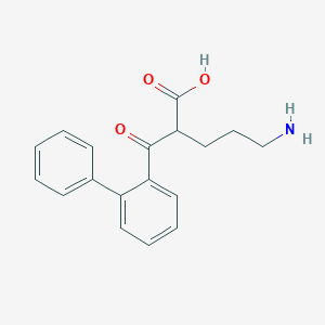 molecular formula C18H19NO3 B113152 5-amino-2-(2-phenylbenzoyl)pentanoic Acid CAS No. 881040-80-8