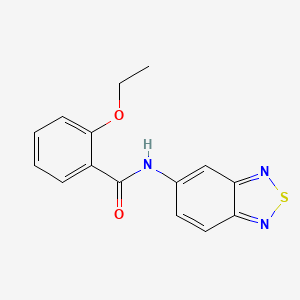 molecular formula C15H13N3O2S B11315294 N-(2,1,3-benzothiadiazol-5-yl)-2-ethoxybenzamide 