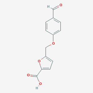 molecular formula C13H10O5 B113154 5-[(4-甲酰苯氧基)甲基]呋喃-2-羧酸 CAS No. 881041-09-4