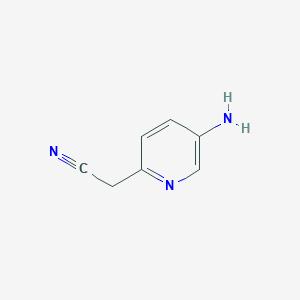 molecular formula C7H7N3 B113162 2-(5-氨基吡啶-2-基)乙腈 CAS No. 883993-15-5