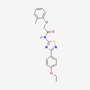 molecular formula C19H19N3O3S B11316221 N-[3-(4-ethoxyphenyl)-1,2,4-thiadiazol-5-yl]-2-(2-methylphenoxy)acetamide 