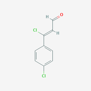 molecular formula C9H6Cl2O B113163 (2Z)-3-Chloro-3-(4-chlorophenyl)prop-2-enal CAS No. 88438-06-6