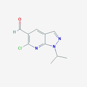 molecular formula C10H10ClN3O B113175 6-chloro-1-isopropyl-1H-pyrazolo[3,4-b]pyridine-5-carbaldehyde CAS No. 885461-63-2