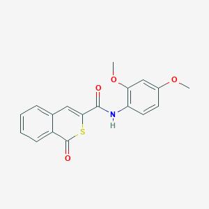 molecular formula C18H15NO4S B11317551 N-(2,4-dimethoxyphenyl)-1-oxo-1H-isothiochromene-3-carboxamide 