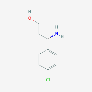 molecular formula C9H12ClNO B113176 (s)-3-氨基-3-(4-氯苯基)丙醇-1 CAS No. 886061-26-3