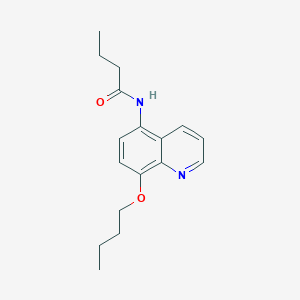 molecular formula C17H22N2O2 B11317655 N-(8-butoxyquinolin-5-yl)butanamide 