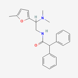 molecular formula C23H26N2O2 B11317981 N-[2-(dimethylamino)-2-(5-methylfuran-2-yl)ethyl]-2,2-diphenylacetamide 