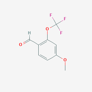 molecular formula C9H7F3O3 B113180 4-甲氧基-2-(三氟甲氧基)苯甲醛 CAS No. 886503-52-2