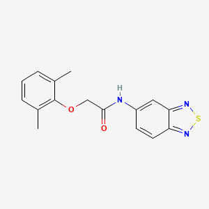 molecular formula C16H15N3O2S B11318485 N-(2,1,3-benzothiadiazol-5-yl)-2-(2,6-dimethylphenoxy)acetamide 