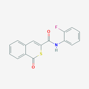molecular formula C16H10FNO2S B11319159 N-(2-fluorophenyl)-1-oxo-1H-isothiochromene-3-carboxamide 