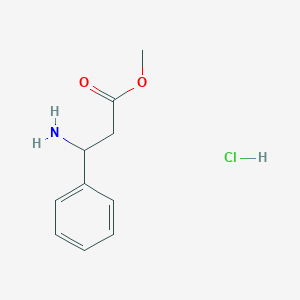 molecular formula C10H14ClNO2 B113197 Methyl 3-amino-3-phenylpropanoate hydrochloride CAS No. 88831-43-0