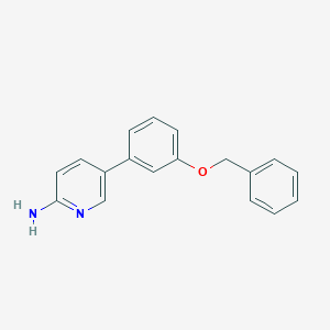 molecular formula C18H16N2O B113202 2-氨基-5-[3-(苄氧基)苯基]吡啶 CAS No. 889951-20-6