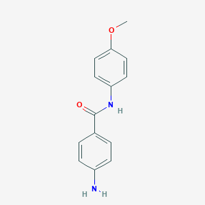 molecular formula C14H14N2O2 B113204 4-amino-N-(4-methoxyphenyl)benzamide CAS No. 891-35-0