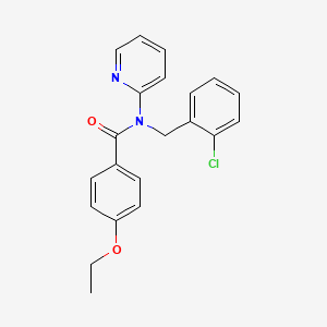 molecular formula C21H19ClN2O2 B11320519 N-(2-chlorobenzyl)-4-ethoxy-N-(pyridin-2-yl)benzamide 