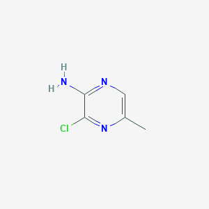 molecular formula C5H6ClN3 B113206 3-Chloro-5-methylpyrazin-2-amine CAS No. 89182-14-9