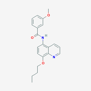 molecular formula C21H22N2O3 B11320845 N-(8-butoxyquinolin-5-yl)-3-methoxybenzamide 