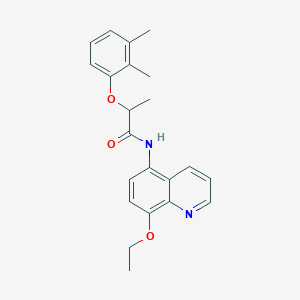molecular formula C22H24N2O3 B11321098 2-(2,3-dimethylphenoxy)-N-(8-ethoxyquinolin-5-yl)propanamide 