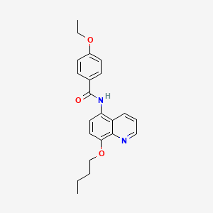 molecular formula C22H24N2O3 B11321469 N-(8-butoxyquinolin-5-yl)-4-ethoxybenzamide 