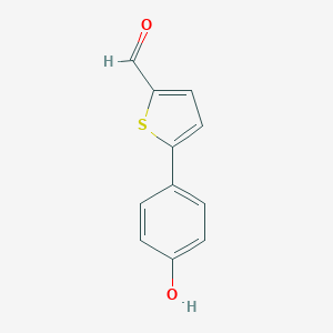 B113217 5-(4-Hydroxyphenyl)thiophene-2-carbaldehyde CAS No. 893740-97-1