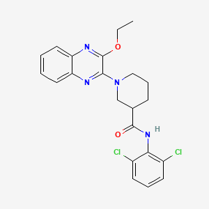 molecular formula C22H22Cl2N4O2 B11321704 N-(2,6-dichlorophenyl)-1-(3-ethoxyquinoxalin-2-yl)piperidine-3-carboxamide 