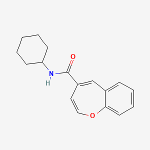 molecular formula C17H19NO2 B11321984 N-cyclohexyl-1-benzoxepine-4-carboxamide 