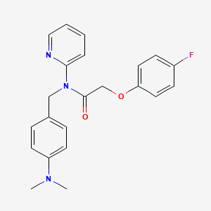 molecular formula C22H22FN3O2 B11322169 N-[4-(dimethylamino)benzyl]-2-(4-fluorophenoxy)-N-(pyridin-2-yl)acetamide 