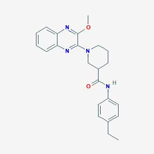 molecular formula C23H26N4O2 B11322281 N-(4-ethylphenyl)-1-(3-methoxyquinoxalin-2-yl)piperidine-3-carboxamide 